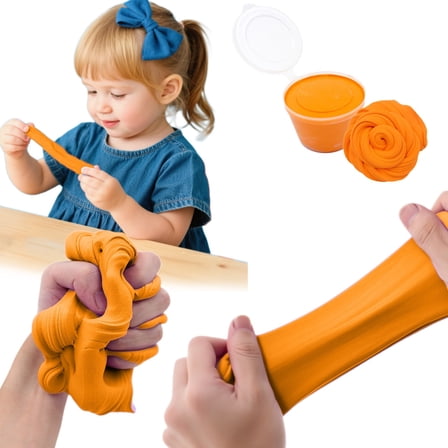 Aodebiao Fluffy Cloud Slime Non Settling Stretchy Sensory Toy DIY Craft Kit Stress Relief Creative Play Therapy Putty