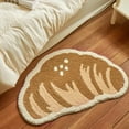 thumbnail image 1 of Aodebiao Funny Bathroom Rugs Cute Croissant Shape Washable Accent Home Decoration Rugs Non-Slip Fluffy Small Bath Rugs for Sink, Bathroom, Bedroom,, 1 of 6