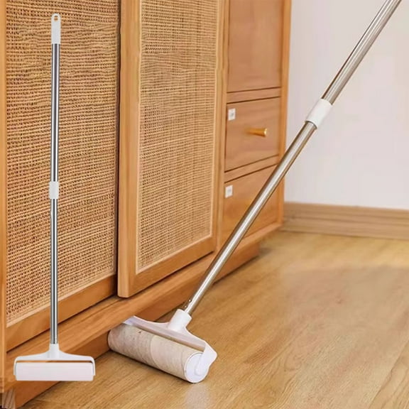 Aodebiao Giant Pet & Home Lint Roller Pet Hair Large Lint Roller with Extendable Long Handle, Extra Sticky Sheets for Furniture Carpet Floor and Curtains