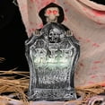 thumbnail image 1 of Aodebiao Halloween Animatronic Zombie Tombstone Animated Skeleton Decorations - Sensor Activated with Creepy Sound, Scary Move, Light Up Eyes, Spooky Decor Horror Prop for Indoor/Outdoor, 1 of 9