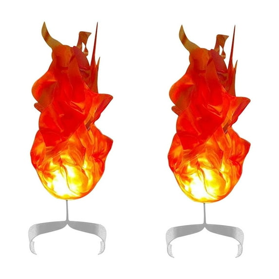 Aodebiao Halloween LED Floating Fireball Prop Glowing Flame Handheld Decor for Costume Party Haunt Home Decoration Glow in Dark Special Effects Accessory