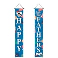 thumbnail image 1 of Aodebiao Happy Father Day Porch Sign Banners Father’s Days Party Decorations Blue Fathers Welcome Hanging Front Door Banner for Indoor Outdoor Photo Backdrop Background I Love Dad Favor Supplies, 1 of 3