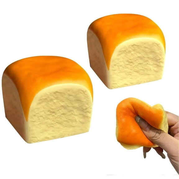 Aodebiao Hawaiian Bread Stress Ball Stress Relief for Adults Office Desk Anxiety Release Squeeze Ball Portable Fidget Hand Decompression Work Gift
