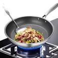 thumbnail image 1 of Aodebiao Honeycomb Stainless Steel Frying Pan Nonstick Induction Compatible Even Heating Durable Cookware for Home Kitchen Sauteing Frying Searing, 1 of 9