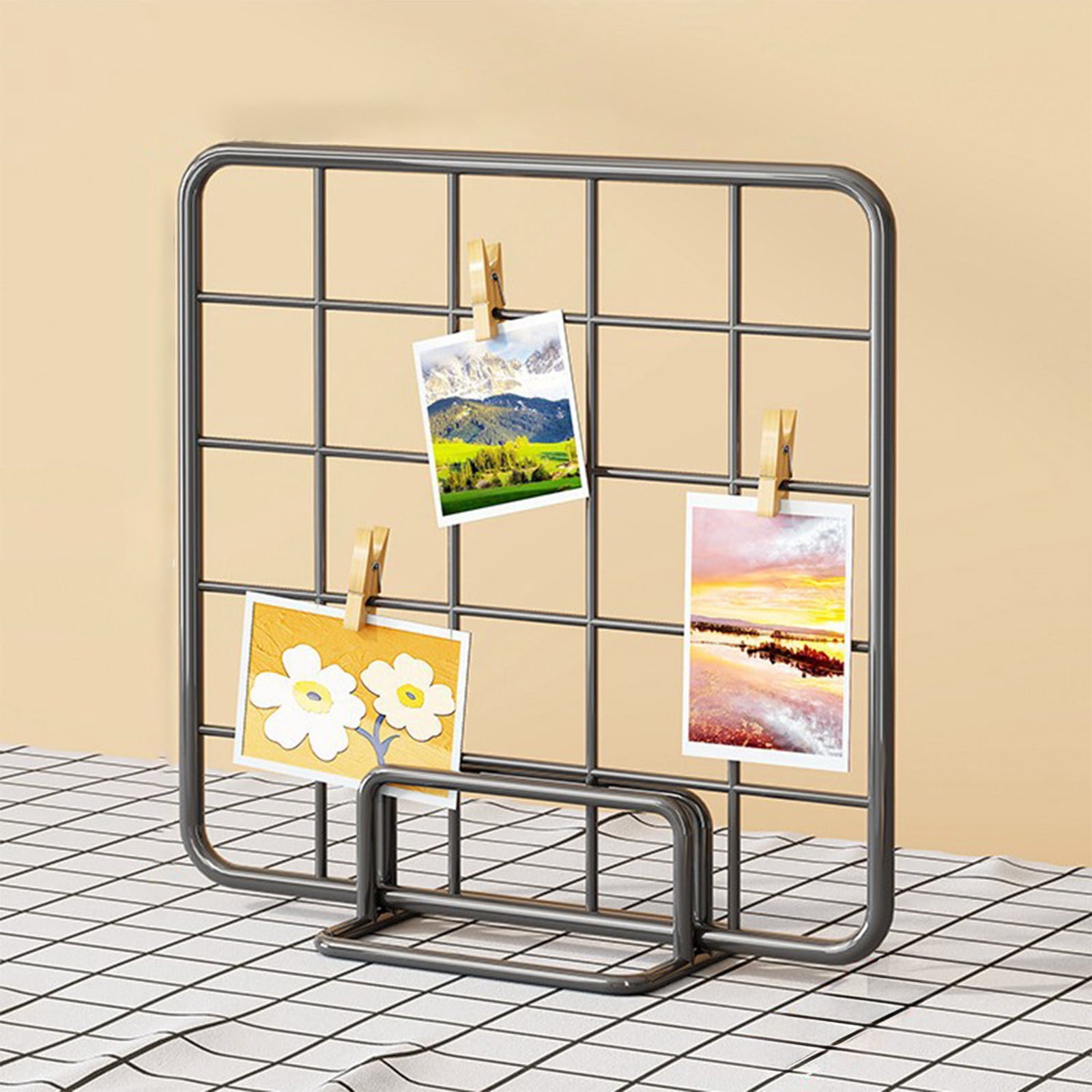 Aodebiao Iron Grid Jewelry Organizer Desktop Display Rack Art Craft ...