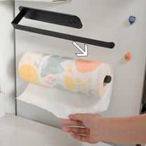 Aodebiao Magnetic Paper Towel Holder for Refrigerator, Kitchen Towel Bar Magnetic Paper Rack Multi Function Made of Iron,Used for Kitchen,Bathroom,Toilet, Drill Free