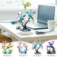 thumbnail image 1 of Aodebiao New Stained Metal Birds On Branch Desktop Ornaments, Metal Flat Double Sided Colorful Birds Tabletop Decorations, Multicolor Hummingbird Craft Statue Bird Figurines Sculpture for Home Decor, 1 of 8