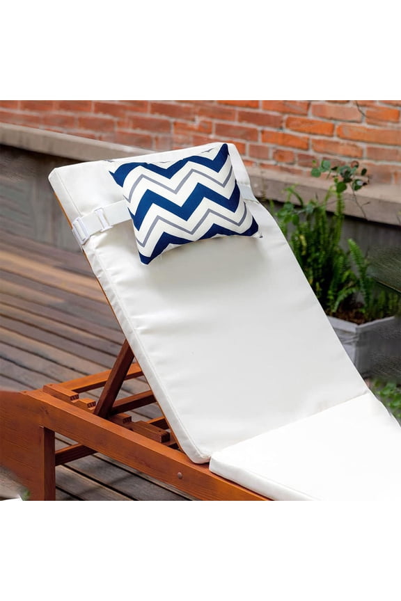 Outdoor Neck Pillow for Recliner,Patio Chaise Lounge Waterproof Headrest Pillow with Adjustable Elastic Stripe,Small Pillows Attachment for Office Chair,Car Seat Head or Lumbar
