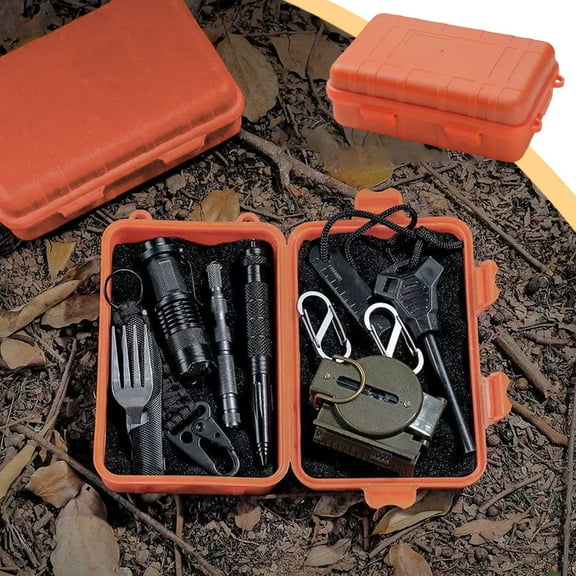 Aodebiao Outdoor Storage Box Shockproof Survival Shockproof Waterproof Sealed Container for Activities Travel or Home Use