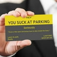 thumbnail image 1 of Aodebiao Parking Violation Cards for Bad Parking - Funny Reminder Notes for Cars - Humorous Prank Cards to Leave on Windshields - Social Awareness Traffic Etiquette - Bulk Pack for Drivers & Neighbors, 1 of 4