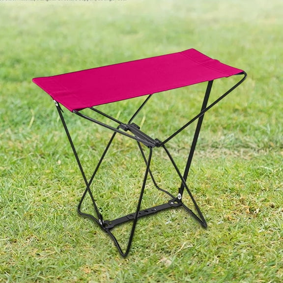 Aodebiao Portable Folding Stool Lightweight Compact Outdoor Camping Fishing Picnic Travel Seat Durable Steel Frame Waterproof Oxford Cloth