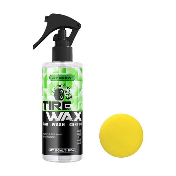 Aodebiao Premium Tire Shine Spray - Long-Lasting Wheel Gloss Coating with Deep Black Finish, Car Tire Cleaner & Protectant for UV Resistance, Easy Application Foam Polish Enhancer for All-Season Shine
