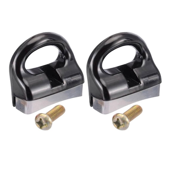 Aodebiao Replacement Pot Handles Short Handle Grip, 2 Pack Bakelite Stovetop Pan Handle with Screws, Detachable Pressure Cooker Handle for Pots and Pans, Heat Resistant Kitchen Cookware Repair Part