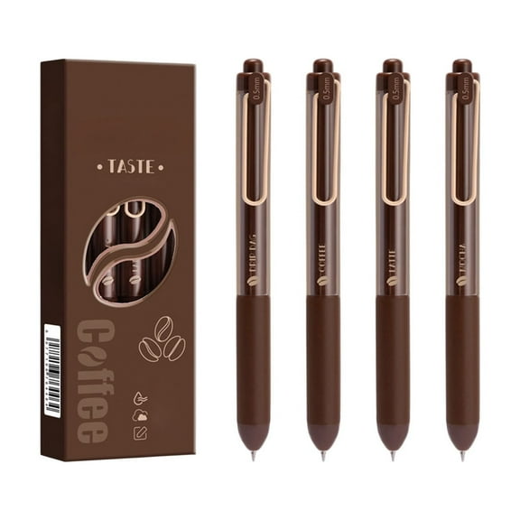 Aodebiao Retractable Gel Pens, Scented Ink Pens, Smooth Writing Black Ink Pen with Aesthetic Pen Barrel for Journaling Note Taking Sketching