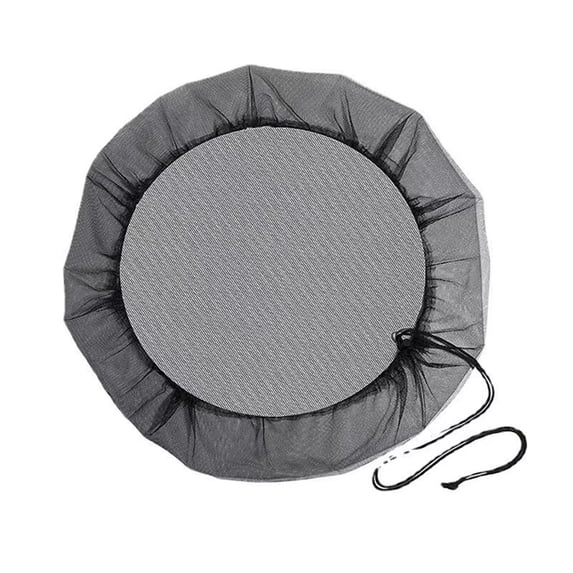 Aodebiao Reusable Rain Barrel Filter Mesh with Drawstring Waterproof Durable Debris Catcher for Garden Water Collection Outdoor Storage Tank Cover