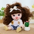 thumbnail image 1 of Aodebiao Silicone Doll Dress Up Princess Multi Joint Removable Gift 8.6 Inch Dolls For 3 4 5 6 Years Old, 1 of 9