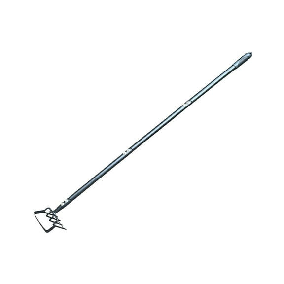 Aodebiao Stainless Steel Weeding Rake Tool with Long Handle - Garden Cultivator for Weed Removal - Stirrup Blade Design for Flower Beds & Compact Soil - Gardening Tool for Easy Digging & Planting