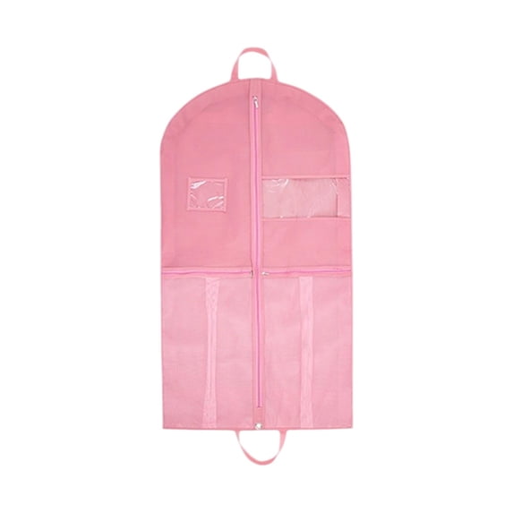 Aodebiao Suit Garment Clothes Travel Bag: 43 inch Lightweight Foldable Short Fabric Breathable - Hanging Storage Cover Pockets Zipper - Wardrobe Carry Coat Jacket Uniform Tuxedo Shirt