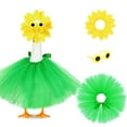 thumbnail image 1 of Aodebiao Sunflower Porch Goose Outfits Summer Goose Outfit Headpiece Glasses Tutu Skirt for Lawn Goose Outdoor Garden Yard Patio, 1 of 8