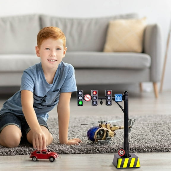 Aodebiao Traffic Light gifts With Sound Light, Powered Light Predictor Intelligent Early Education gifts Model, Learning Decoration for Interactive Play
