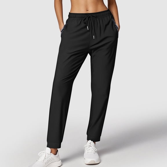 Aodebiao Women's Spring Solid Color Straight Leg Pants - Casual with Zipper Pockets, Soft Comfortable Fabric , Ankle-Length, Suitable for Daily, Work, Parties, Vacation, Spring & Summer Wear