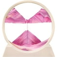 thumbnail image 1 of Aoderun Moving Sand Art Picture Round Glass Decor Desktop Home Office (7", Pink), 1 of 8