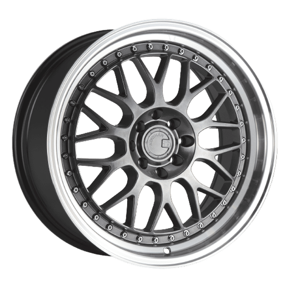 Aodhan AH02 5x100 / 5x114.3 17x8+35 Hyper Black w/ Machined Lip