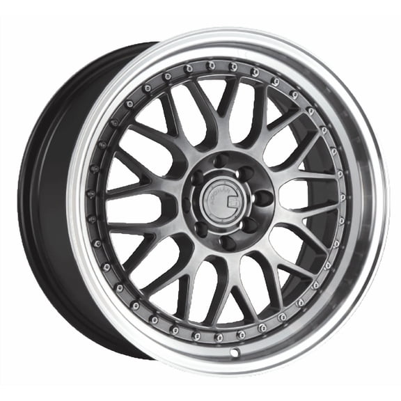 Aodhan AH02 5x114.3 18x9.5+30 Hyper Black w/ Machined Lip
