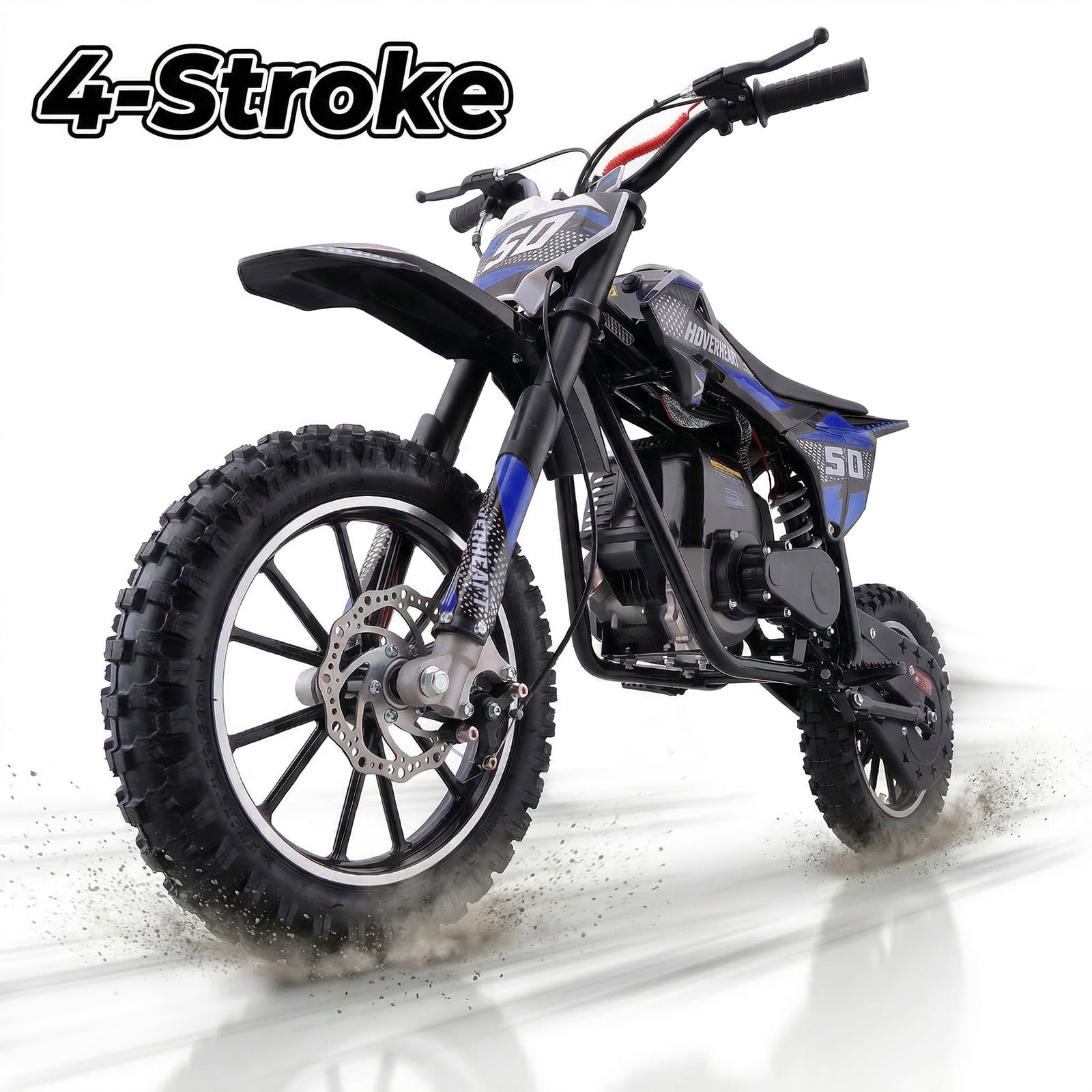 Aoemoe 39cc Gas Powered Mini Dirt Bike 39CC for Teens and Adults, 18MPH Off Road Motorcycle, Weight Support Up to 165 LBS - BLUE