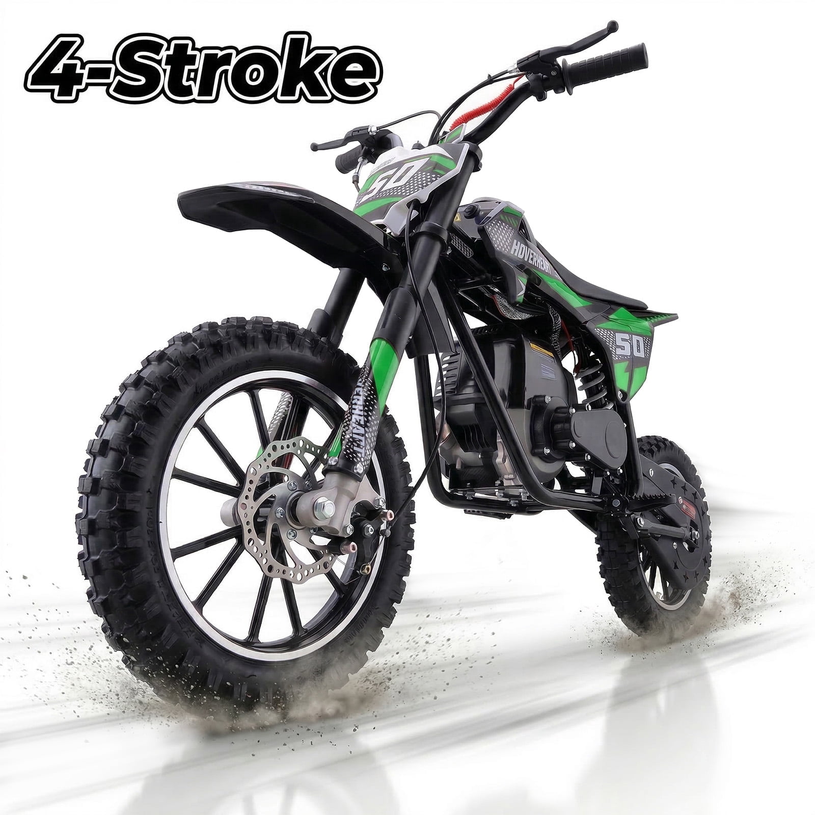 Aoemoe 39cc Gas Powered Mini Dirt Bike 39CC for Teens and Adults, 18MPH Off Road Motorcycle, Weight Support Up to 165 LBS - GREEN