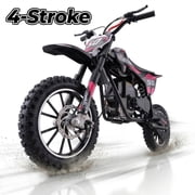 Aoemoe 39cc Gas Powered Mini Dirt Bike 39CC for Teens and Adults, 18MPH Off Road Motorcycle, Weight Support Up to 165 LBS - PINK,4-stroke