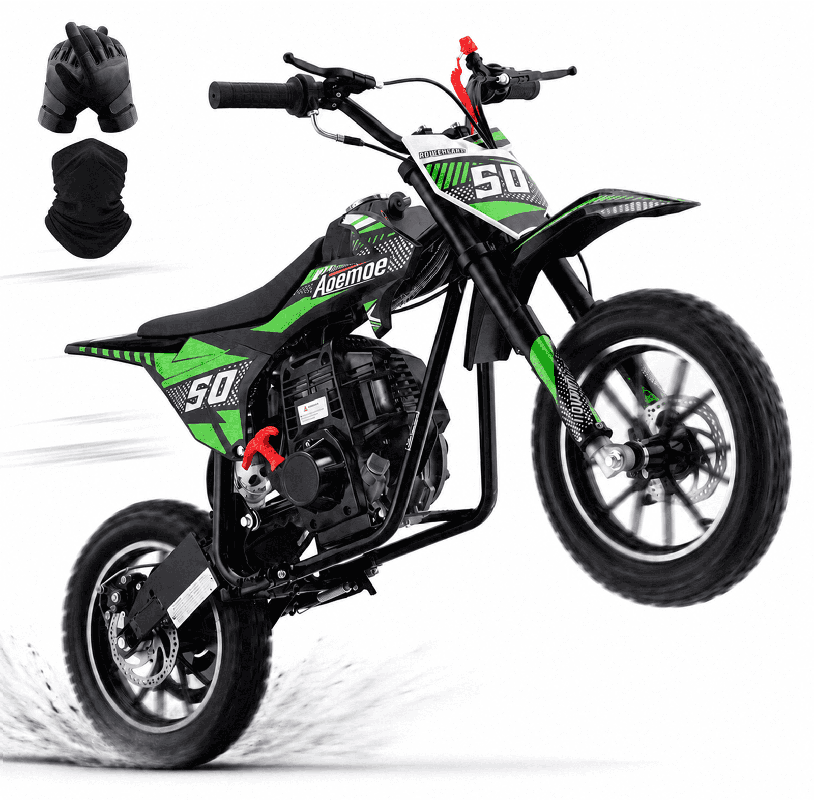 Aoemoe 39cc motor bike, 20mph gas dirt bikes for boys 8 12, Disc Brakes ...