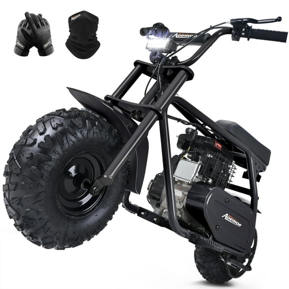 Aoemoe MB001 Gas Powered Mini Dirt Bike 99CC for Teens and Adults, 25MPH Off Road Motorcycle, Weight Support Up to 200 LBS - Black