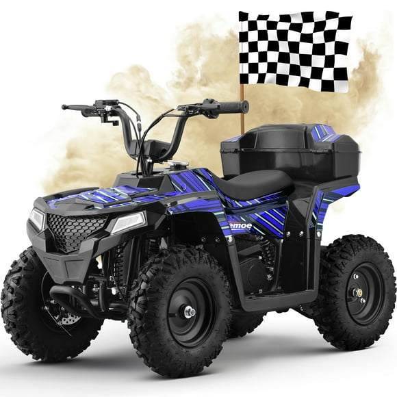 Aoemoe 40 cc Gas Off-Road Ride-On, 10-15.5 mph, Parent Speed Key, Blue