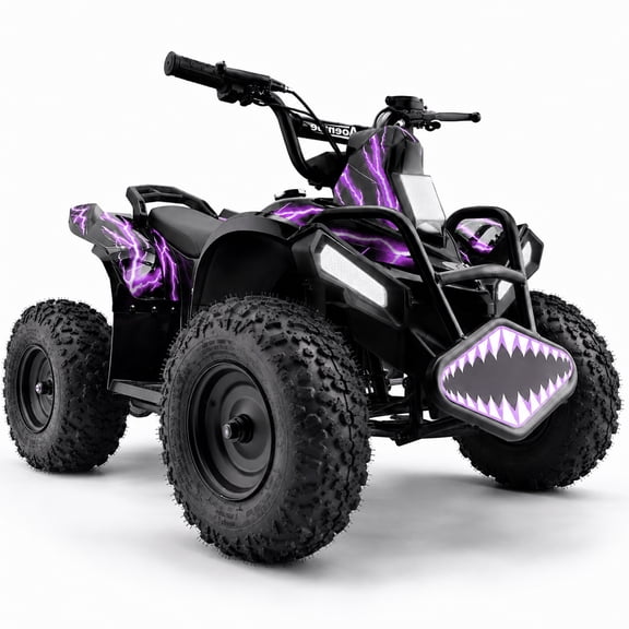 Aoemoe 40 cc Gas Off-Road Ride-On, 10-15 mph, Parent Speed Key,Purple