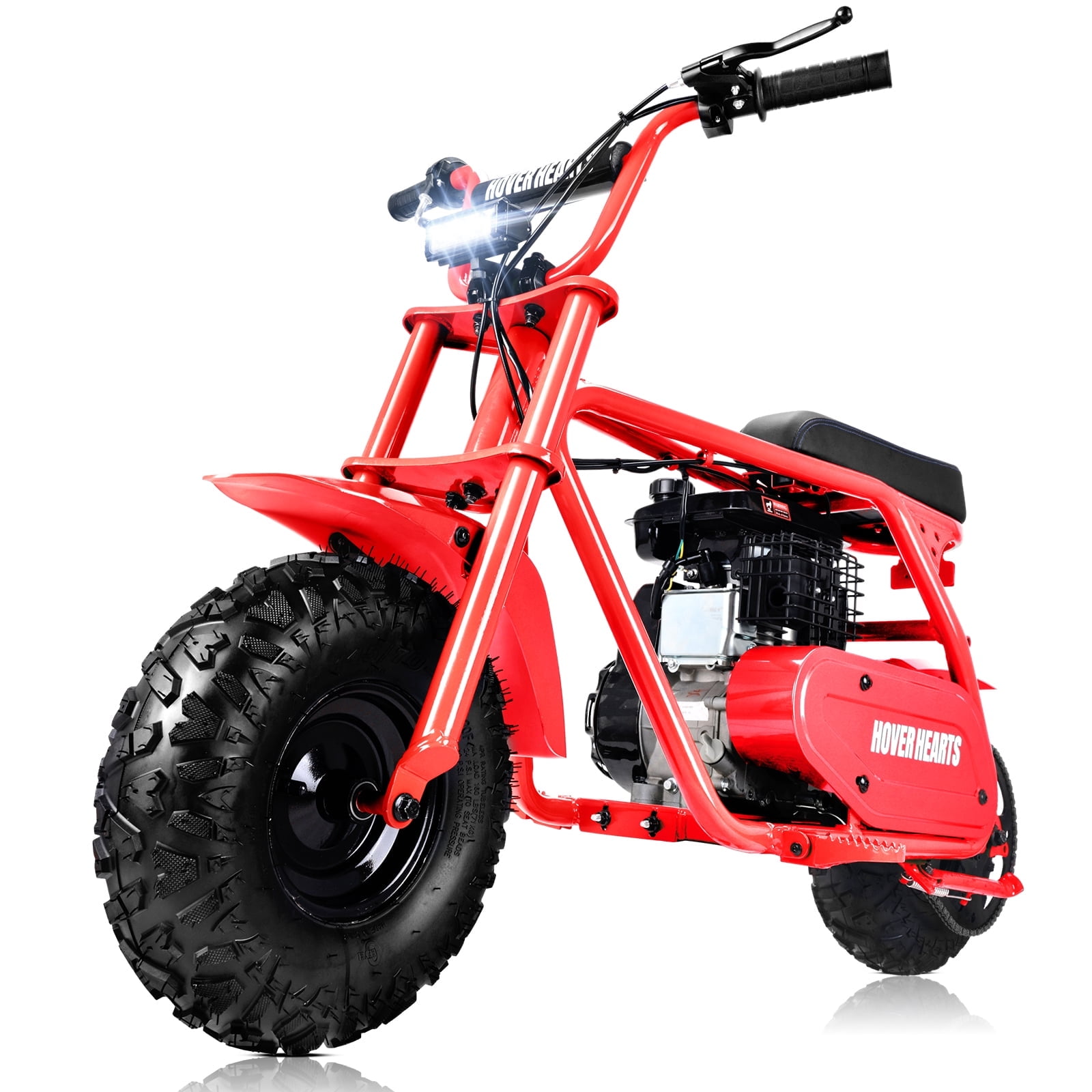 Aoemoe 99CC MB001 Gasoline Mini Dirt Bike,4-Stroke 18MPH Off Road Motorcycle, Weight Support Up to 165 LBS - Red