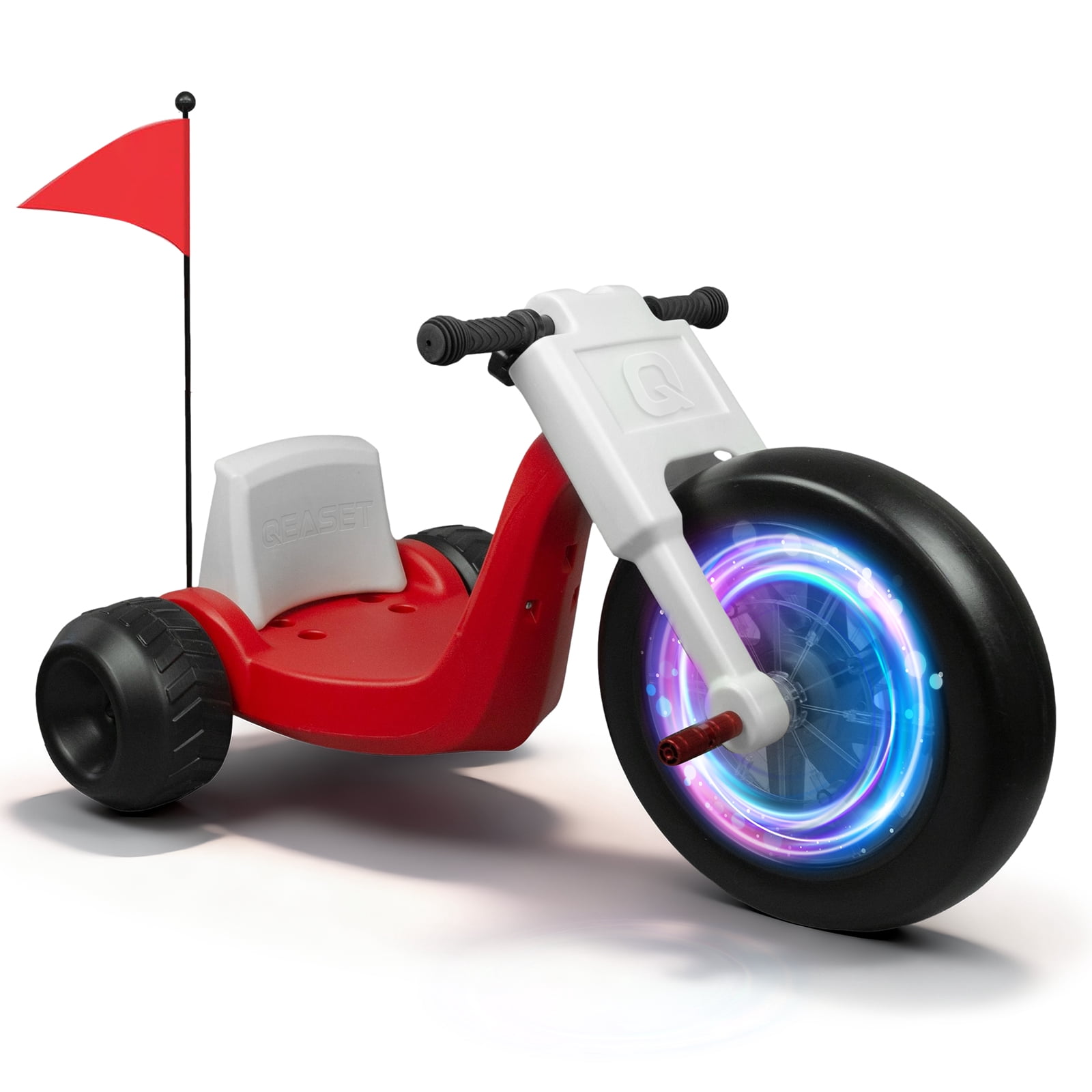 Aoemoe Electric Trike for Kids , 3+ Years Tricycle, Parental Speed Control Safe Trike with Adjustable Seat & LED Lights