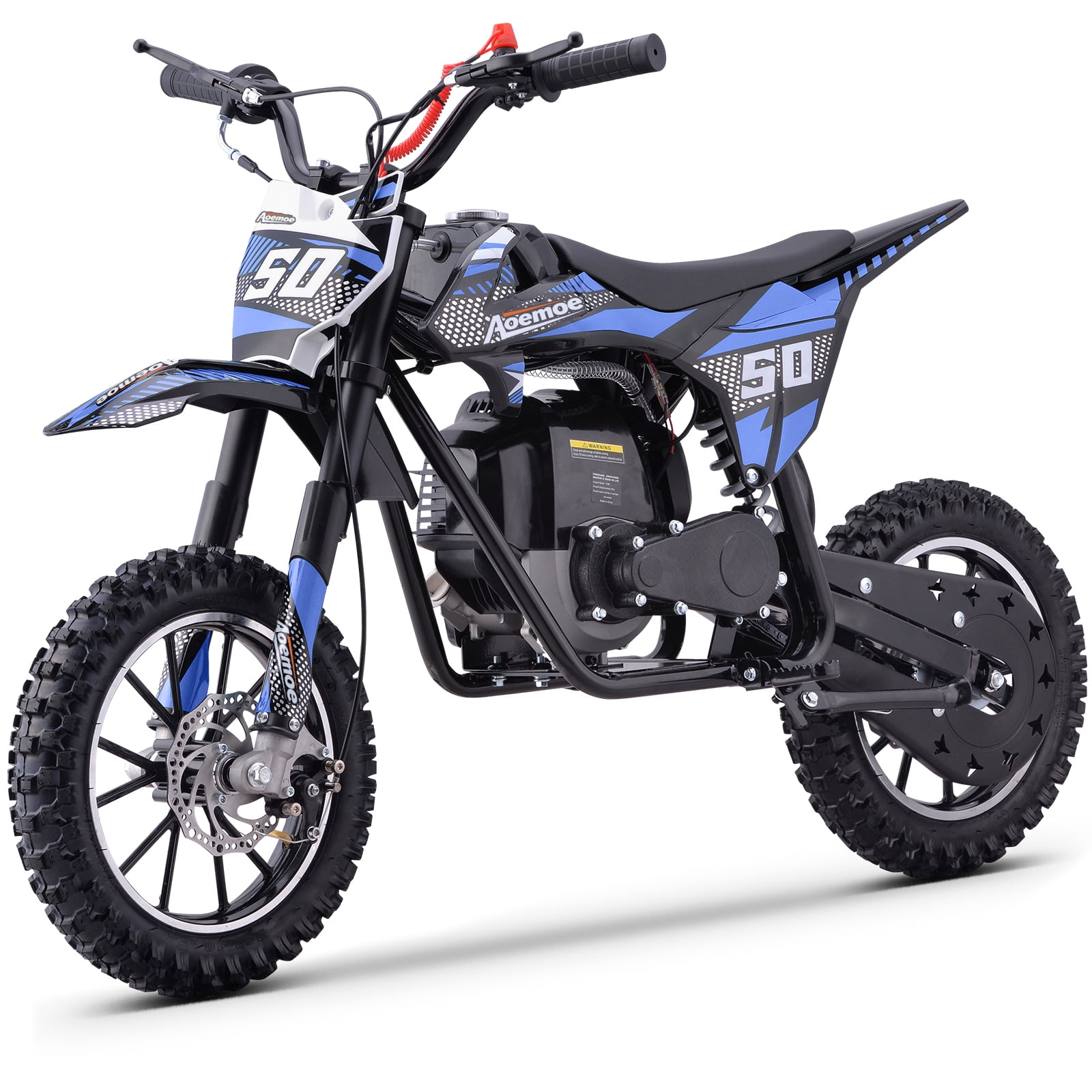 Aoemoe Gas Dirt Bike, 50cc 4-Stroke Gas Powered Kids Off