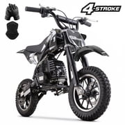 Aoemoe Kids Dirt Bike, Perfect Starter Gas Dirt Bike for adventure,Sturdy 40cc dirt bike for Beginner 45&times;24&times;16in,4-Stroke,BLACK