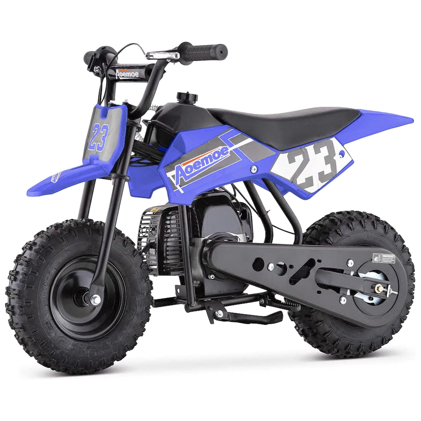 Aoemoe Mini Kid Dirt Bike, 49 CC 2-Stroke Gas Bike with Off