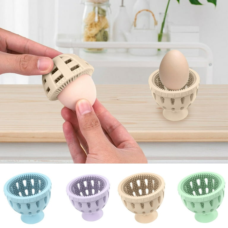 Aofa Silicone Egg Washer Egg Cleaning Brush Flexible Silicone Egg Scrubber  for Home Farm 