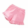 thumbnail image 1 of Aofany 2-11 Years Summer Casual Girls' Shorts Elastic Outwear Hot Pants Solid Color Versatile Tie Shorts, 1 of 6