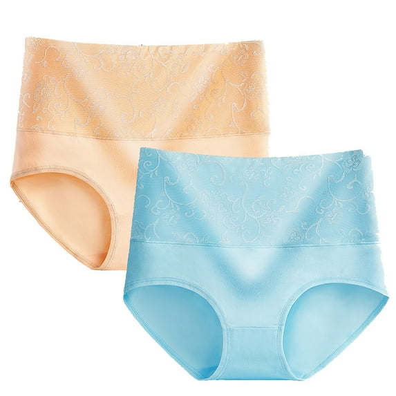 Aofany 2 Pack Women's Brief Womens Underwear Cotton Underwear Full Soft Stretch Breathable Ladies Panties For Women