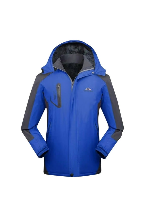 2024 Long Sleeve Parkas Coats for Men Winter Windbreaker Outdoor Mountaineering Hooded Clothes Thermal Jacket Coats