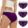 thumbnail image 1 of Aofany 3 Pack Menstrual Period Underwear for Women High Waist Cotton Postpartum Briefs Full Coverage Leak-Proof Stretch Briefs, 1 of 9