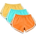 thumbnail image 1 of Aofany 3pc Dolphin Shorts for Women Summer Athletic Gym Sports Shorts for Yoga Running Soft Comfy Plus Size Workout Shorts Breathable Elastic Drawstring Lounge Shorts, 1 of 6