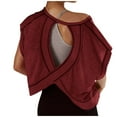 thumbnail image 1 of Aofany Womens Workout Tops Backless Short Sleeve Athletic Shirt Running Crop Top Gym Yoga Tee, 1 of 4