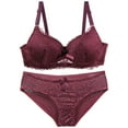 thumbnail image 1 of Aofany Bra and Panty Set, Women's Everyday Comfort Underwear, Adjustable Standard Straps, Lace Pull-On, Stretchable, Matching Set, 1 of 8