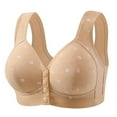 thumbnail image 1 of Aofany Bra for Seniors Front Button Closure Bras Older Women No Underwire easy Close Bra Soft Cup Sleep Bra - Spring/Summer Savingss, 1 of 4