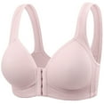 thumbnail image 1 of Aofany Bras for Women Seamless Bras for Women Front Closure Bras for Seniors Plus Size Full Coverage No Wire Bras Push Up Wireless Bras for Women, 36B/C-44B/C, 1 of 8